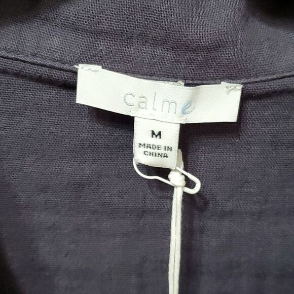 Johnny Was Calme Women's Double Packet Shacket,  Color Graphite Size Medium - Picture 5 of 8